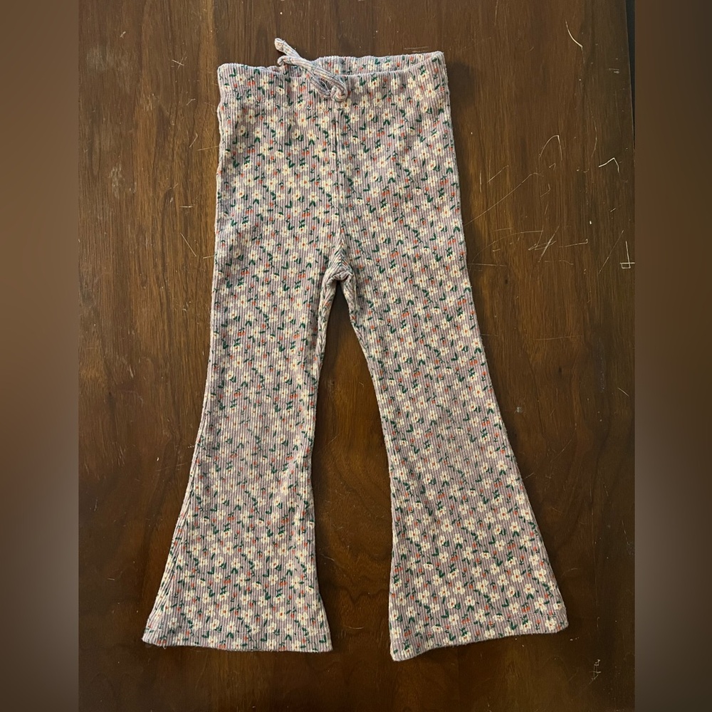 Zara Kids Floral Flared Leggings